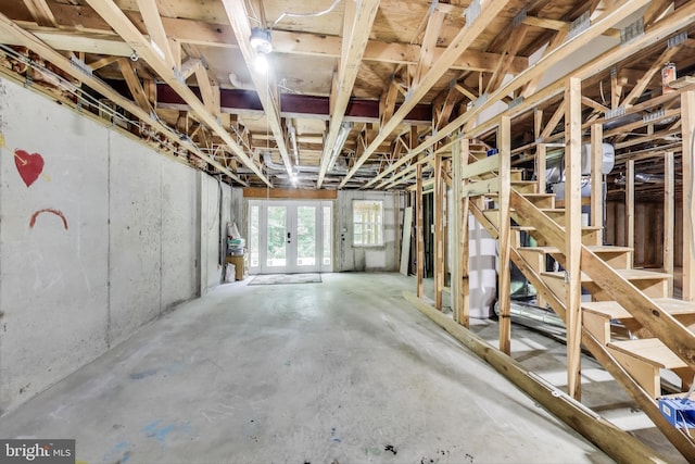 6260 Alpine Ct, Sunderland, MD 20689 - below grade area with stairs