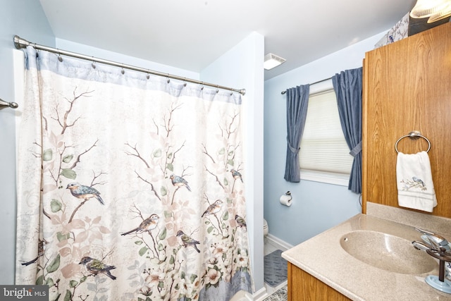 22890 Zoar Rd, Georgetown, DE 19947 - bathroom featuring vanity and a shower with curtain