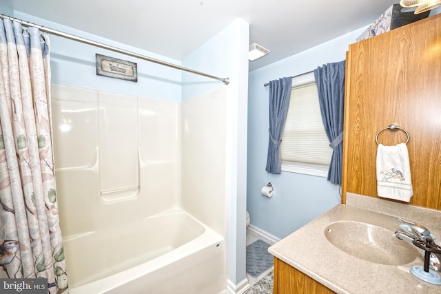 22890 Zoar Rd, Georgetown, DE 19947 - bathroom with shower / bath combo with shower curtain and vanity
