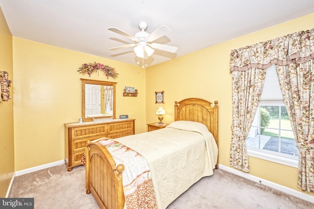 22890 Zoar Rd, Georgetown, DE 19947 - bedroom with light carpet and ceiling fan
