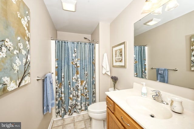 22890 Zoar Rd, Georgetown, DE 19947 - bathroom with vanity and a shower with shower curtain