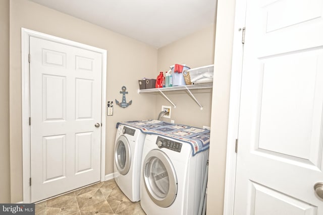 22890 Zoar Rd, Georgetown, DE 19947 - laundry room with washing machine and clothes dryer