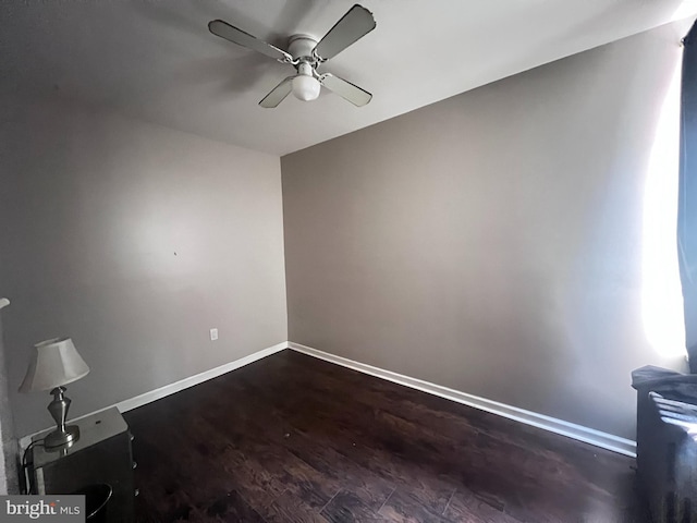 2238 N Bancroft St, Philadelphia, PA 19132 - spare room with ceiling fan and wood finished floors