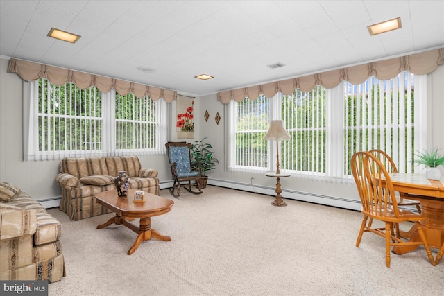 1122 N 14th St, Allentown, PA 18102 - living area featuring a baseboard heating unit
