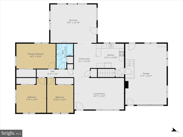 1122 N 14th St, Allentown, PA 18102 - view of property floor plan