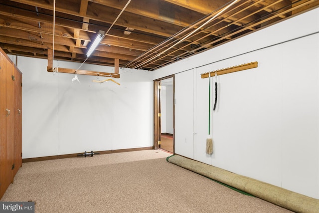 1122 N 14th St, Allentown, PA 18102 - below grade area featuring carpet