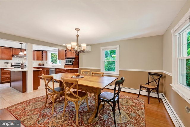 17435 Big Falls Rd, Monkton, MD 21111 - dining room featuring plenty of natural light and a chandelier