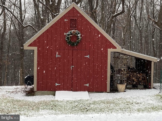17435 Big Falls Rd, Monkton, MD 21111 - view of snow covered structure