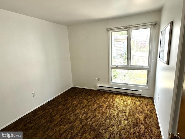 170 E Holly Ln, Tuckerton, NJ 08087 - spare room featuring a baseboard radiator and carpet floors
