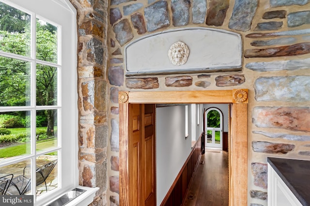 6316 Mossway, Baltimore, MD 21212 - corridor with wood finished floors