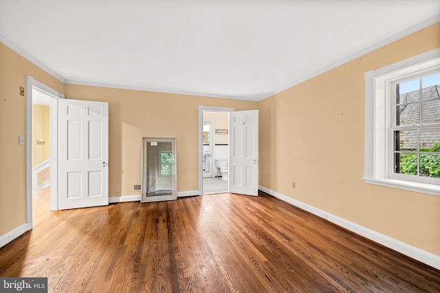 6316 Mossway, Baltimore, MD 21212 - unfurnished room featuring wood finished floors and crown molding