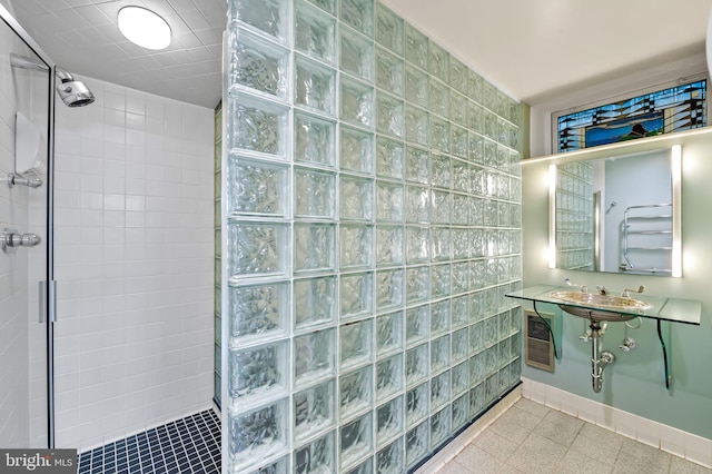 6316 Mossway, Baltimore, MD 21212 - bathroom featuring a walk in shower and baseboards