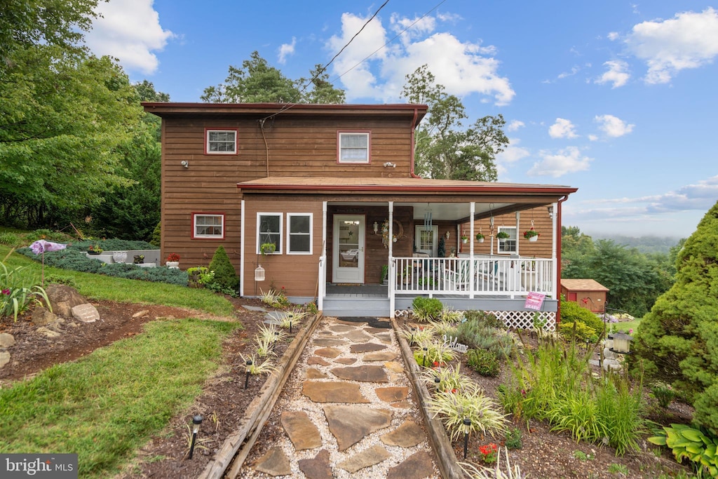 4611 Remount Rd, Front Royal, VA 22630 - rustic home with covered porch
