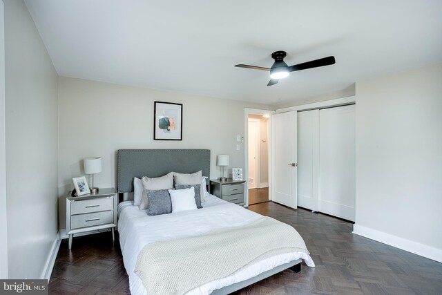 2502 Rancocas Rd, Burlington, NJ 08016 - bedroom featuring a closet and ceiling fan