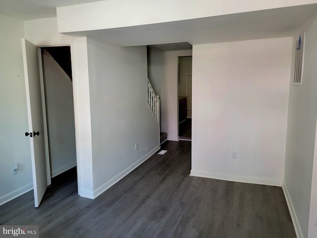 110 N Mulberry St, Hagerstown, MD 21740 - empty room featuring wood finished floors and stairs