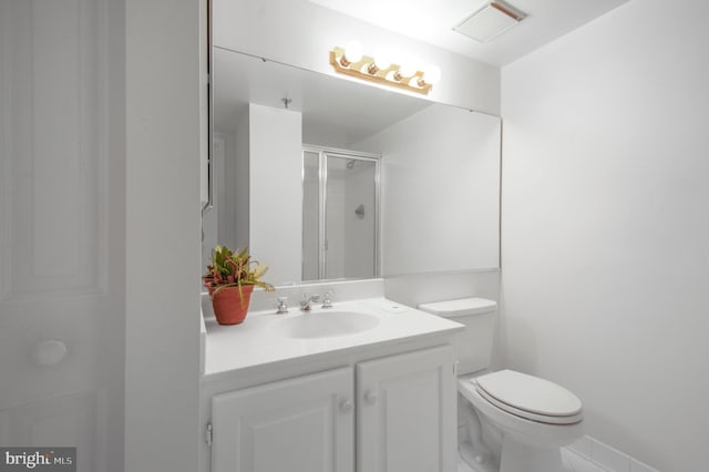 4808 Moorland Ln Unit 613, Bethesda, MD 20814 - bathroom with vanity and a shower with shower door