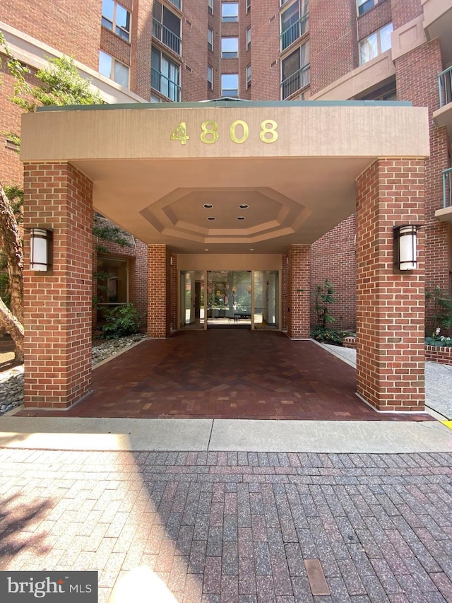 4808 Moorland Ln Unit 613, Bethesda, MD 20814 - property entrance with brick siding