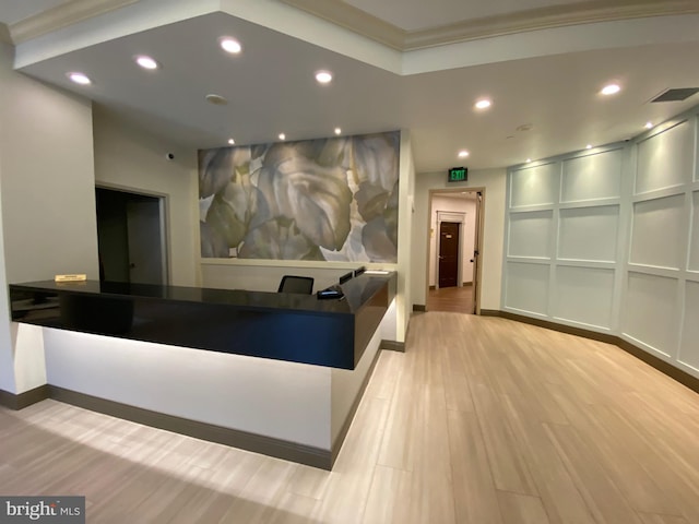 4808 Moorland Ln Unit 613, Bethesda, MD 20814 - welcome area featuring recessed lighting, crown molding, and a security system