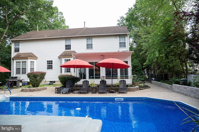 1411 Whispering Woods Ct, Williamstown, NJ 08094 - outdoor pool with a patio area and grilling area