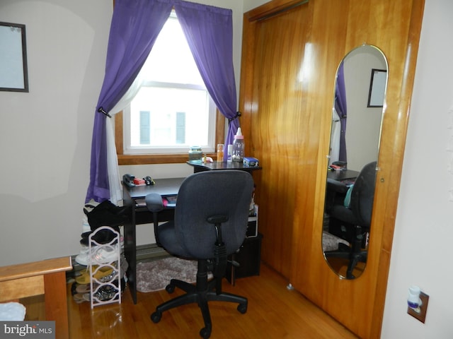 201 Cherry St, Millheim, PA 16854 - office area featuring wood finished floors and plenty of natural light