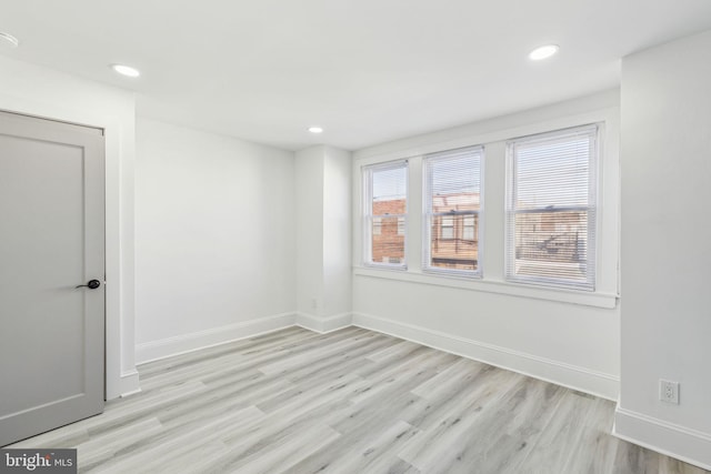 3287 Edgemont St, Philadelphia, PA 19134 - spare room with light wood-style floors and recessed lighting