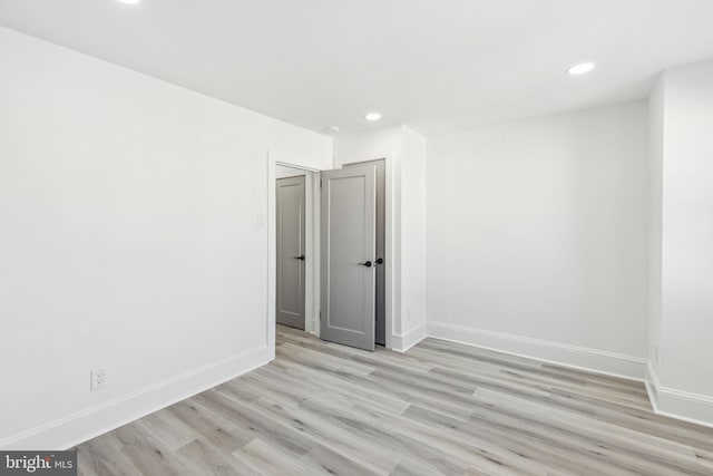 3287 Edgemont St, Philadelphia, PA 19134 - spare room with light wood finished floors and recessed lighting
