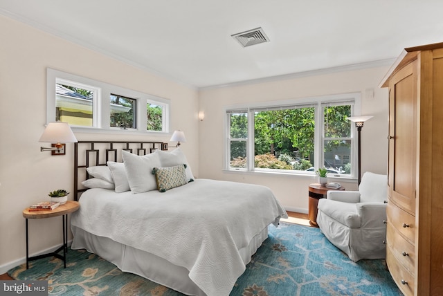 7001 Sycamore Ave, Takoma Park, MD 20912 - bedroom featuring crown molding and dark wood finished floors