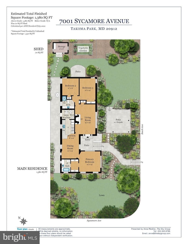 7001 Sycamore Ave, Takoma Park, MD 20912 - view of floor plan / room layout