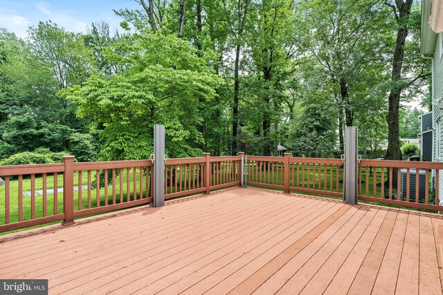 76 Stonicker Dr, Lawrence, NJ 08648 - view of wooden terrace