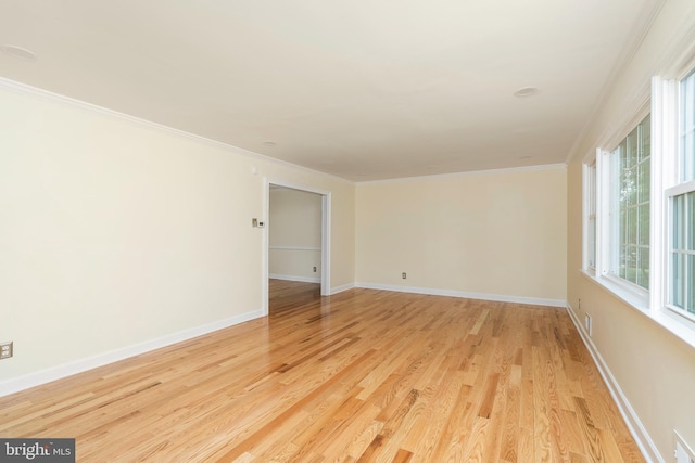 76 Stonicker Dr, Lawrence, NJ 08648 - spare room featuring crown molding and light wood-type flooring