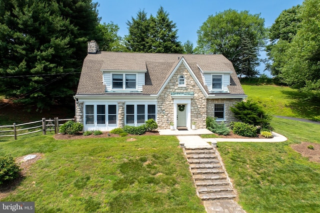 727 W Baltimore Pike, Kennett Square, PA 19348 - shingle-style home featuring stone siding and a chimney