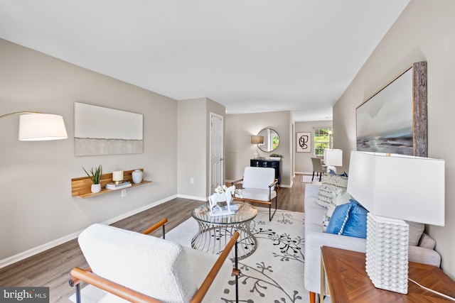 2050 N Calvert St Unit 410, Arlington, VA 22201 - living room featuring wood finished floors