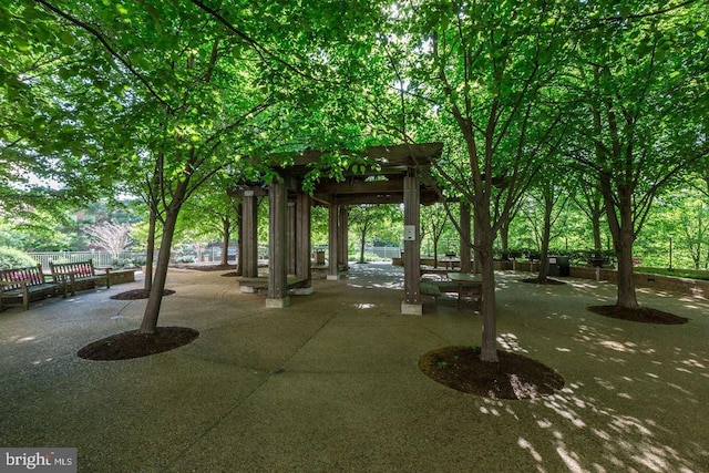 4141 N Henderson Rd Unit 1220, Arlington, VA 22203 - view of property's community featuring a patio and a gazebo