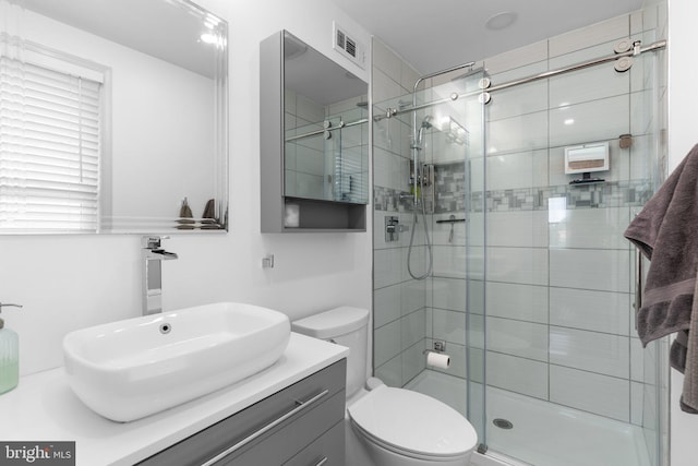 7615 Belmont Ave, Baltimore, MD 21224 - bathroom featuring a shower stall and vanity