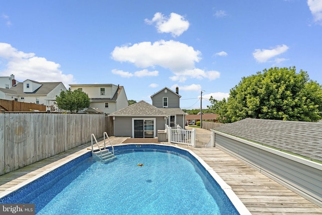 7615 Belmont Ave, Baltimore, MD 21224 - view of pool featuring a deck