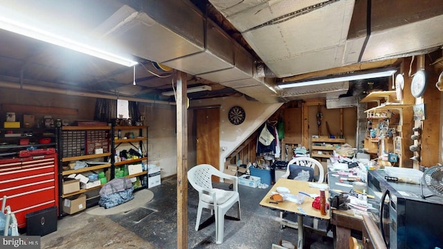 10495 Knobley Rd, Keyser, WV 26726 - unfinished basement with a workshop area