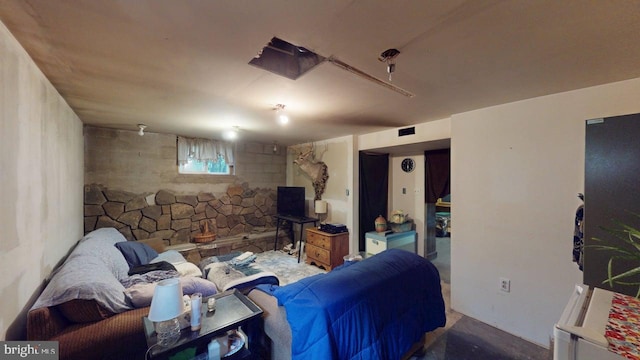 10495 Knobley Rd, Keyser, WV 26726 - living area featuring concrete flooring
