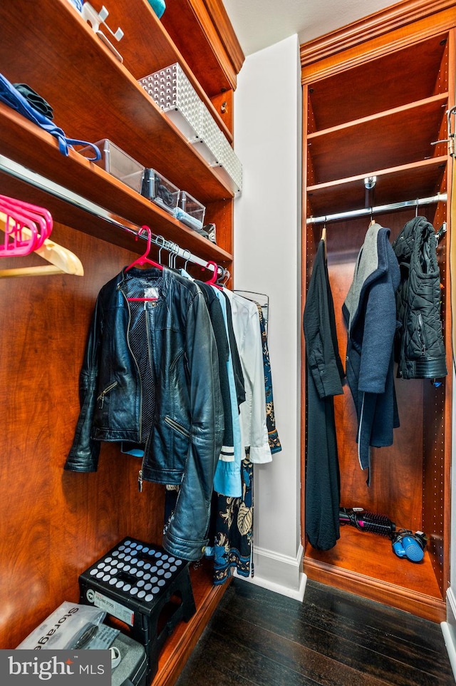 1701 Locust St Unit 1607, Philadelphia, PA 19103 - walk in closet featuring wood finished floors