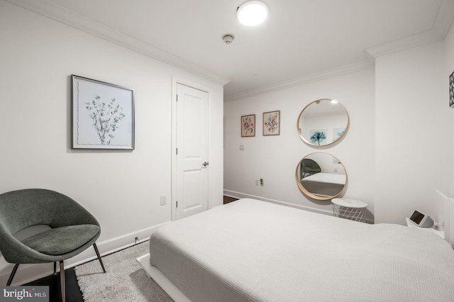 1701 Locust St Unit 1607, Philadelphia, PA 19103 - carpeted bedroom featuring crown molding and baseboards