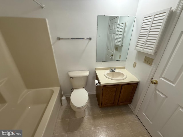 633 Barrington Ct, Palmyra, PA 17078 - full bathroom with vanity, tile patterned flooring, and shower / bath combination