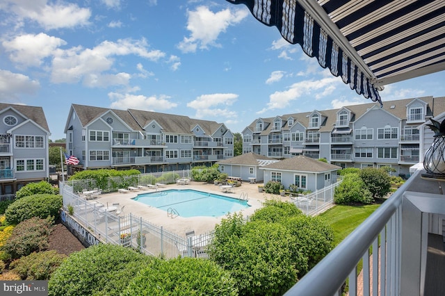 245 Blue Bill Ln Unit 245-D, Havre De Grace, MD 21078 - community pool with a residential view and a patio area