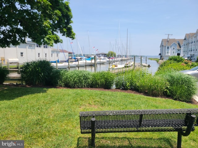 245 Blue Bill Ln Unit 245-D, Havre De Grace, MD 21078 - view of grassy yard with a water view