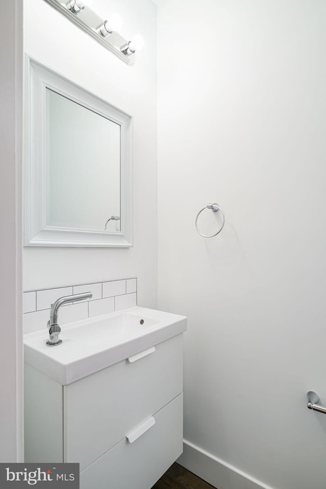 1737 N 28th St, Philadelphia, PA 19121 - bathroom featuring vanity and wood finished floors