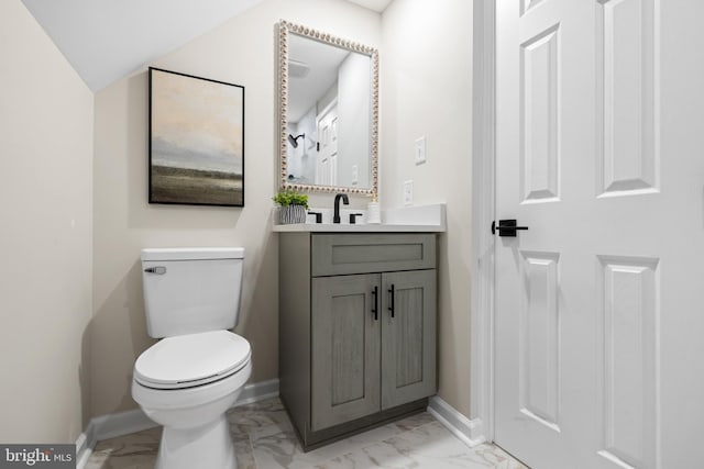 59 Parkside Cir, Willingboro, NJ 08046 - bathroom featuring marble look tiles and vanity