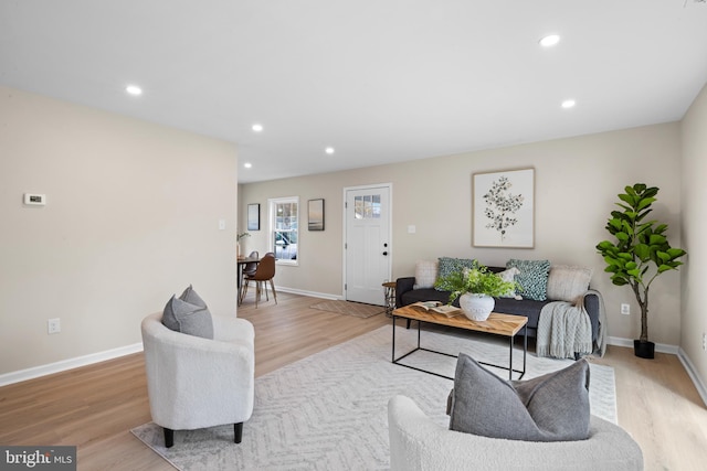 59 Parkside Cir, Willingboro, NJ 08046 - living room with light wood finished floors and recessed lighting