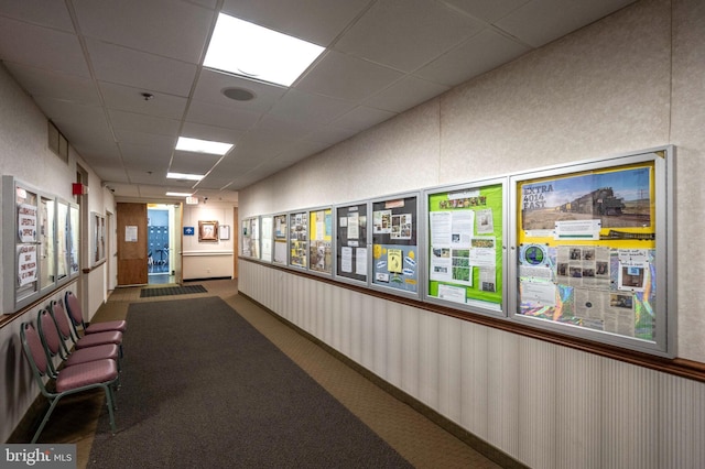 3360 Gleneagles Dr Unit 71-2B, Silver Spring, MD 20906 - hallway with a drop ceiling