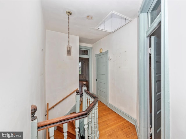 2700 Saint Paul St, Baltimore, MD 21218 - hall with an upstairs landing and light wood-style flooring