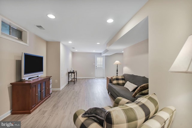 43076 Stonecottage Pl, Ashburn, VA 20147 - living room with light wood-style flooring and recessed lighting