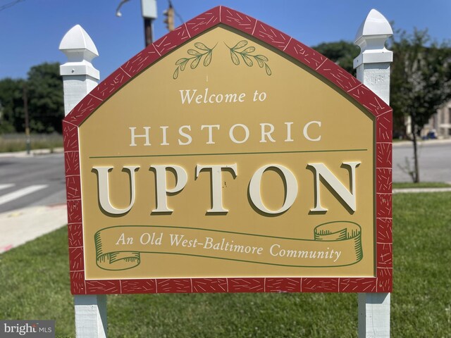 750 Dolphin St, Baltimore, MD 21217 - community / neighborhood sign with a yard