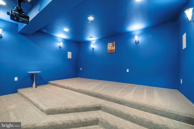 43146 Scenic Creek Way, Leesburg, VA 20176 - carpeted cinema room with recessed lighting